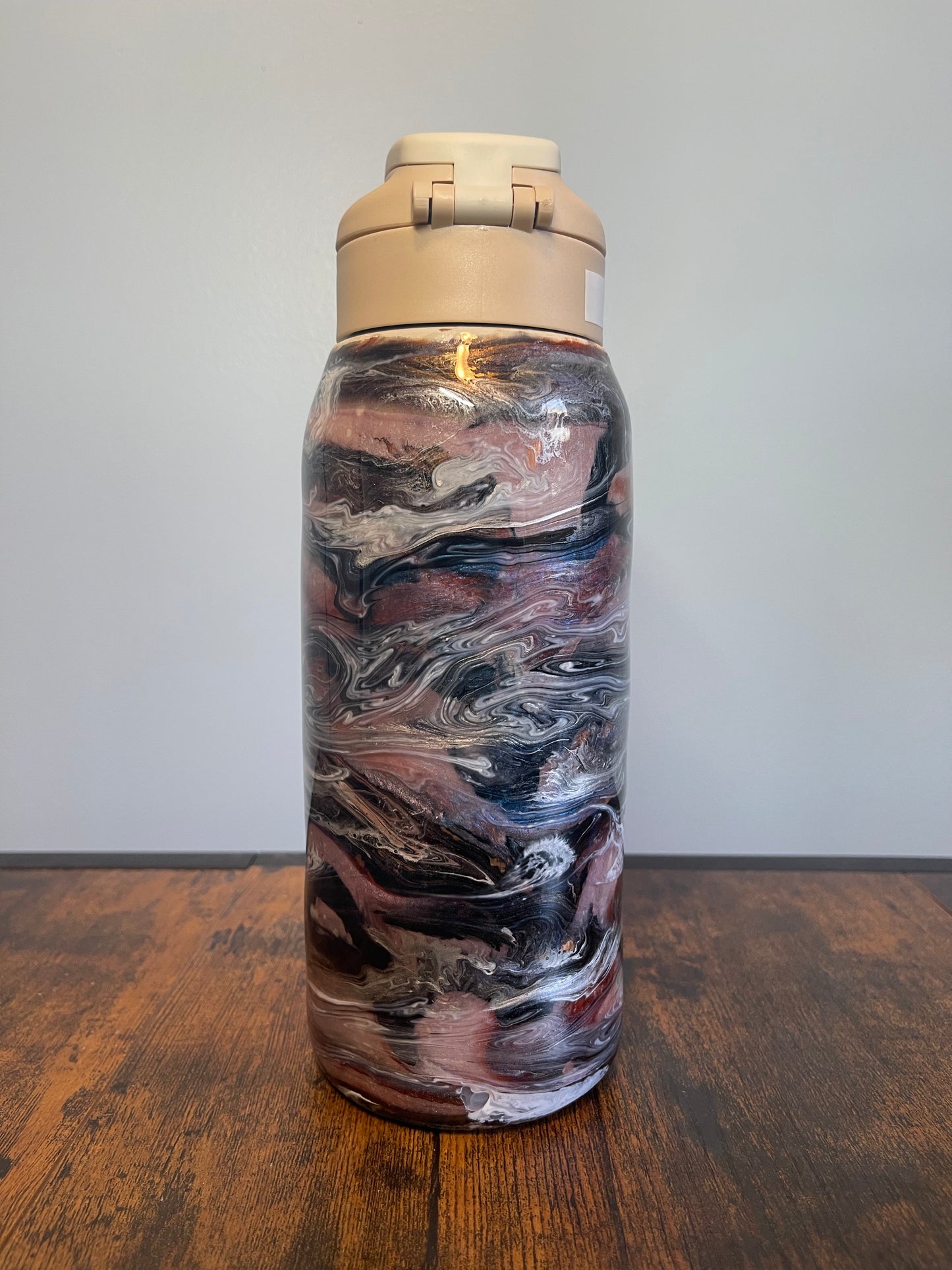 Pretty in Pink Straw Water Bottle