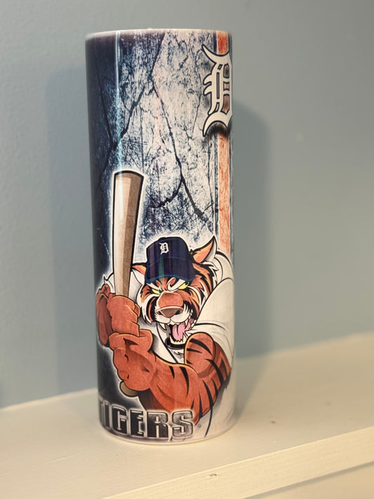 Detroit Tiger Tumbler Straw Cup