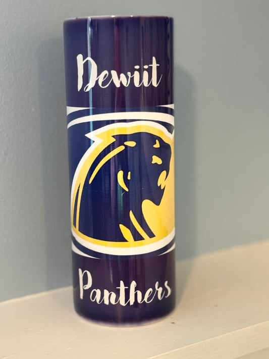 Dewitt Panther Pride Tumbler Straw Cup