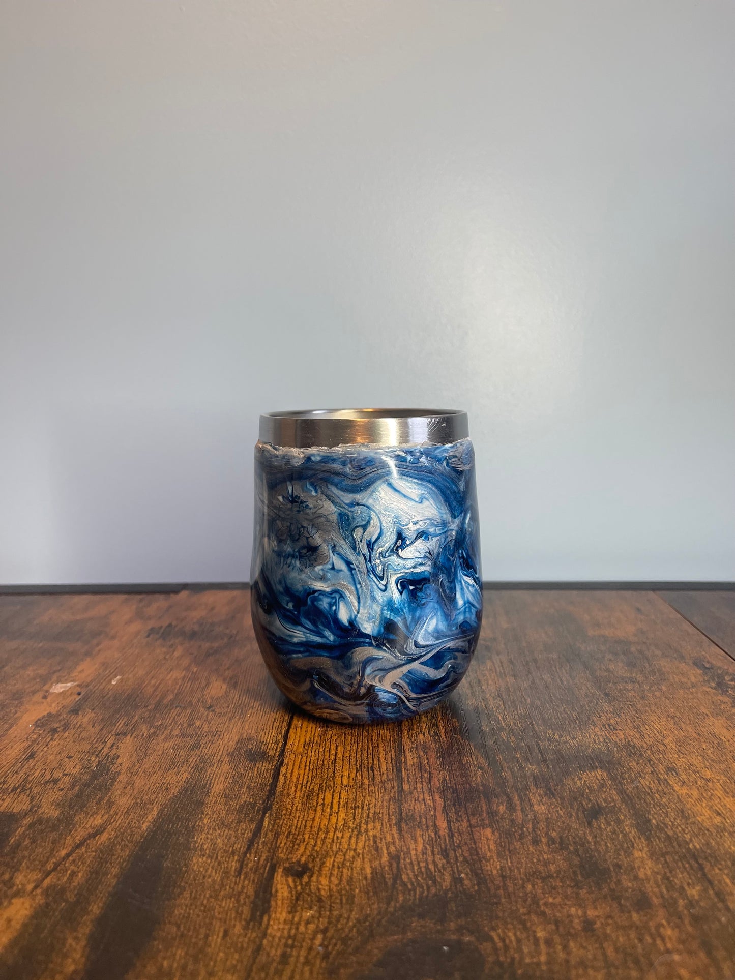 Ink in the Water Wine Tumbler Straw Cup