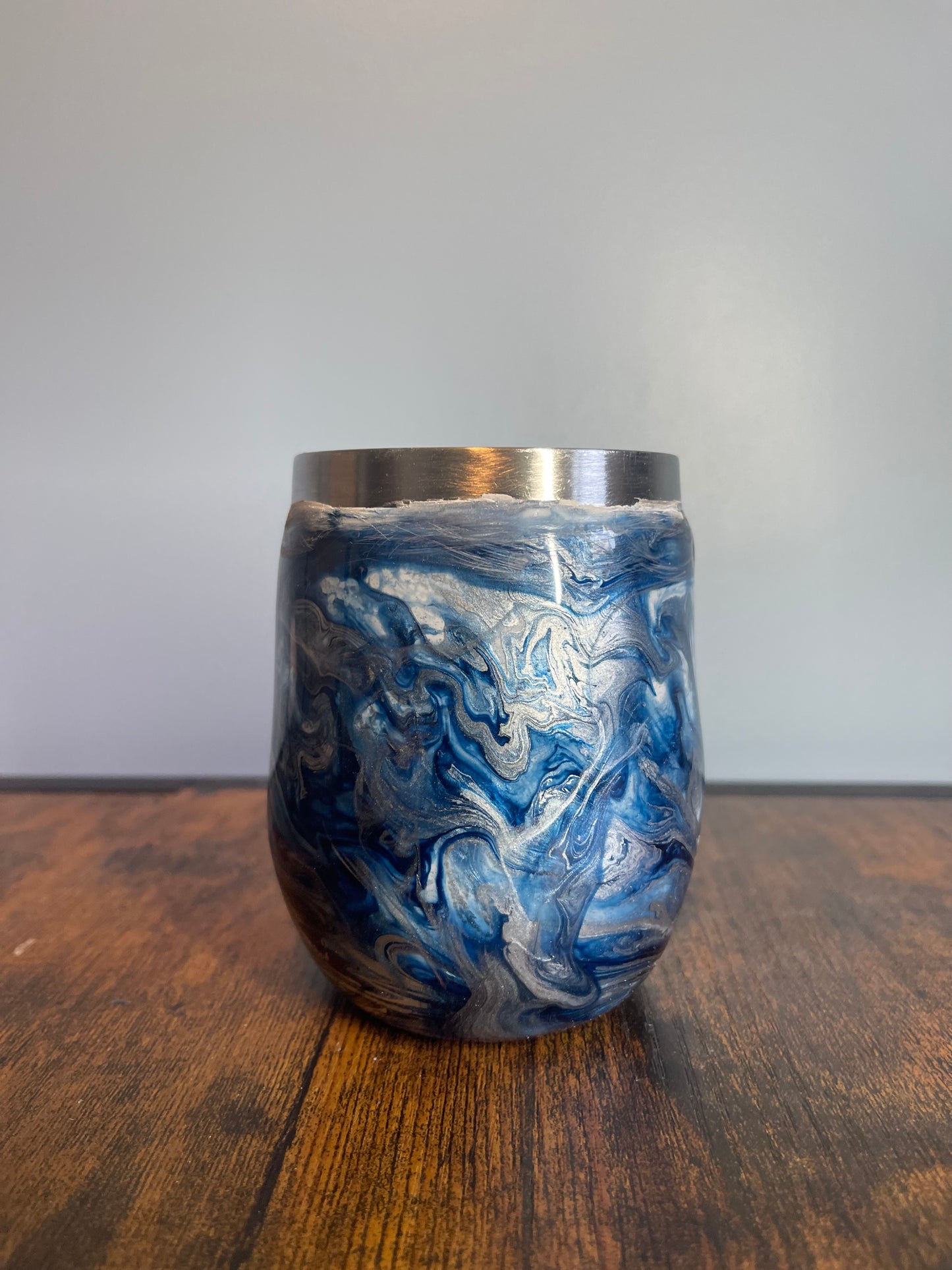 Ink in the Water Wine Tumbler Straw Cup
