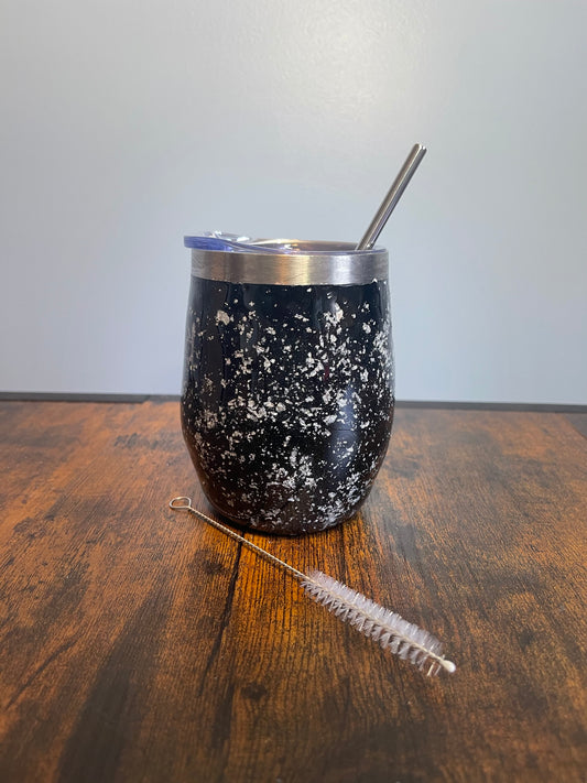 Let it Sparkle Wine Tumbler Straw Cup