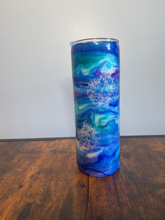 Ocean waves Tumbler Straw Cup