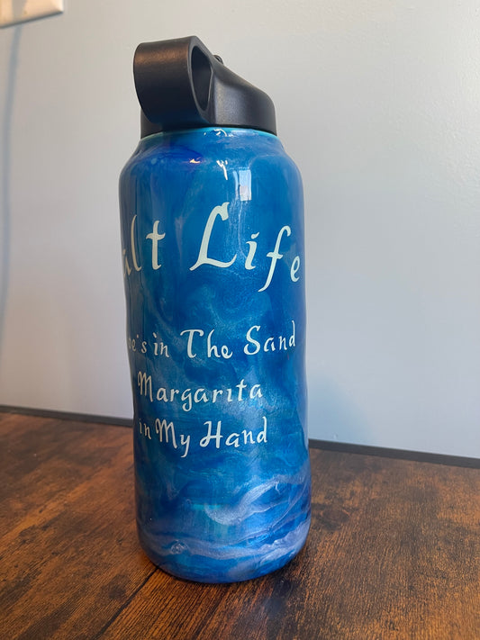 A Salty Life Water Bottle
