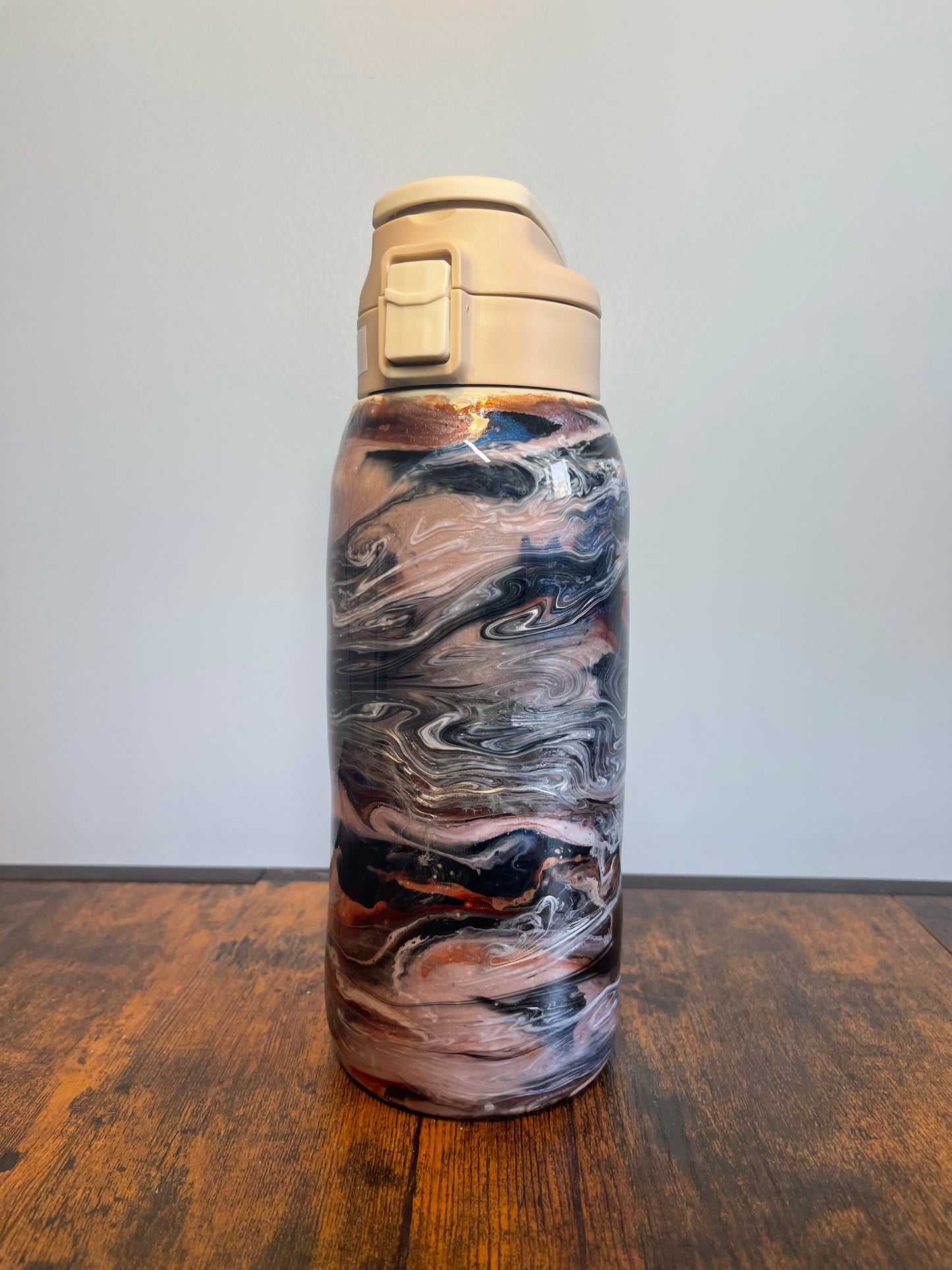 Pretty in Pink Straw Water Bottle